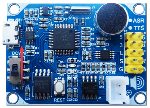 拨动开关到下载功能